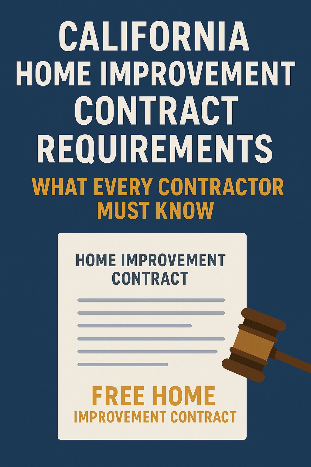 Home Improvement Contracts for Contractors Image