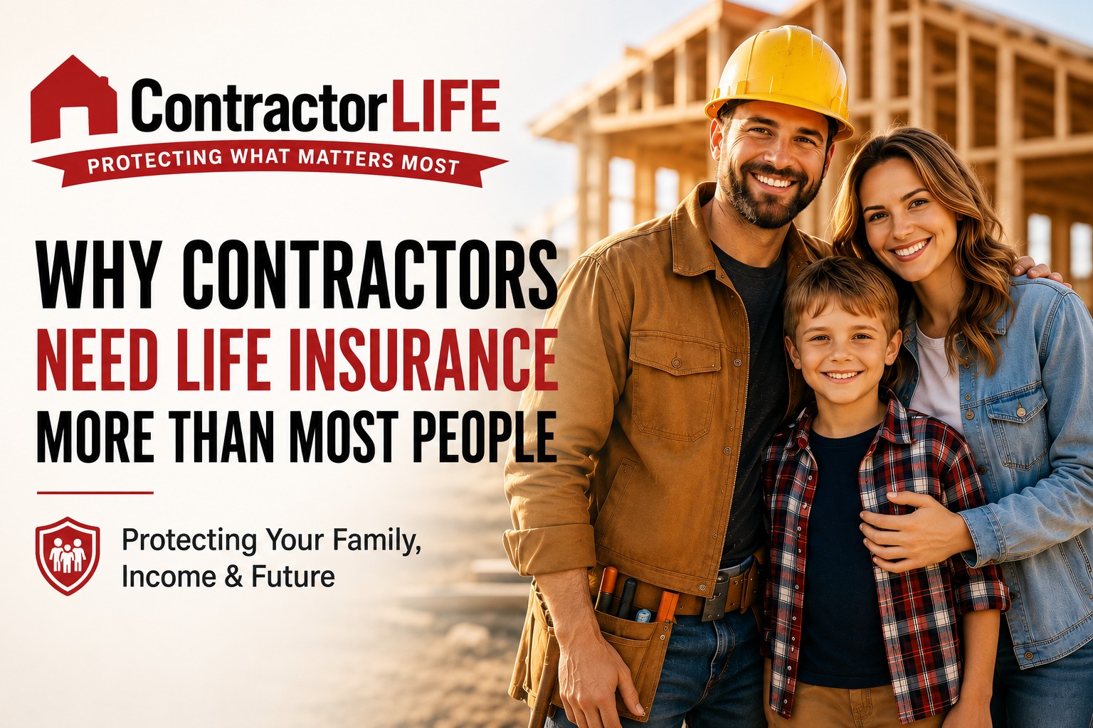 Why Contractors Need Life Insurance More than most people